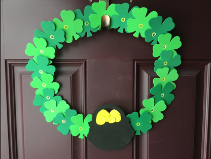 SHAPES ETC. Small Single Color Creative Foam Cut-Outs - Four Leaf Clover