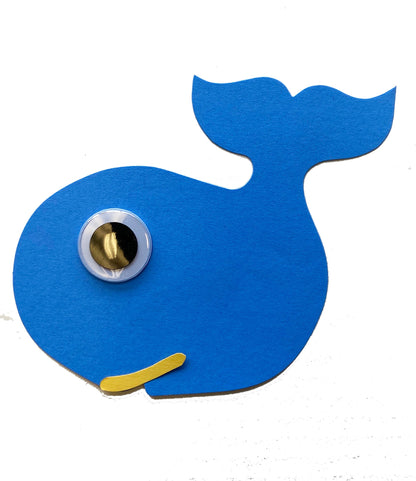 SHAPES ETC. Large Single Color Cut-Out -  Whale