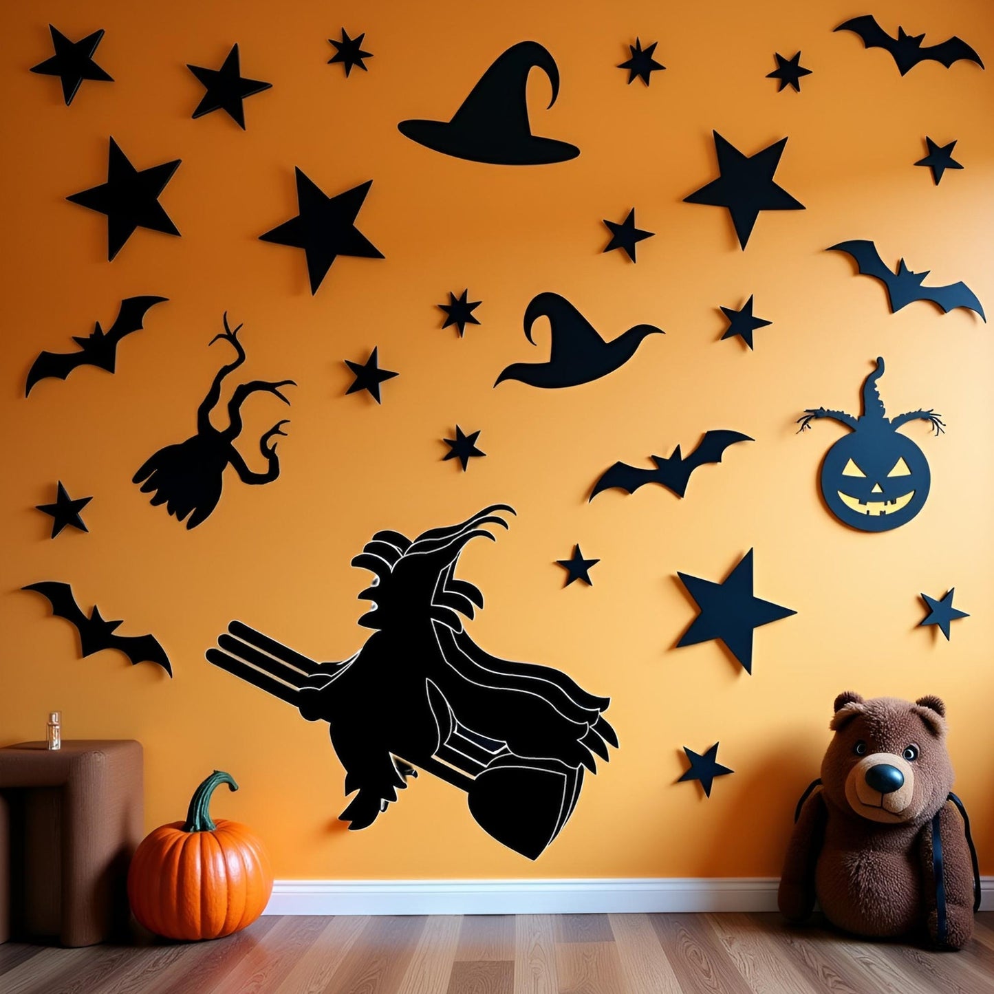 SHAPES ETC. Large Single Color Cut-Out - Witch