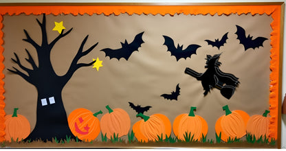 SHAPES ETC. Large Single Color Creative Foam Cut-Outs - Witch
