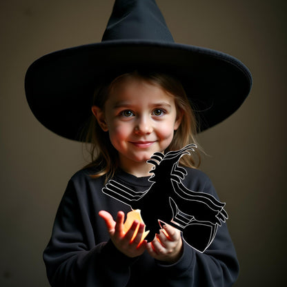 SHAPES ETC. Small Single Color Creative Foam Cut-Outs - Witch