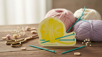 SHAPES ETC.  Large Notepad - Yarn