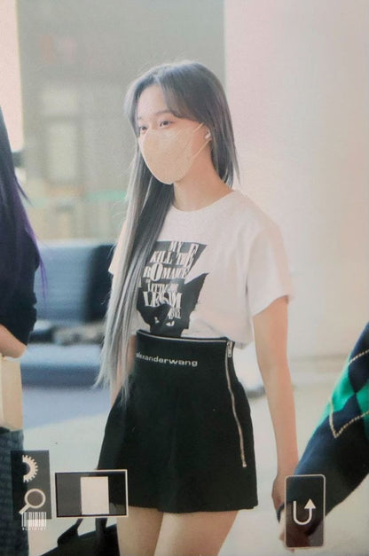 LEKIM DEVILL CAT T-SHIRT WHITE (WOMAN) [Worn By Winter From Aespa ]