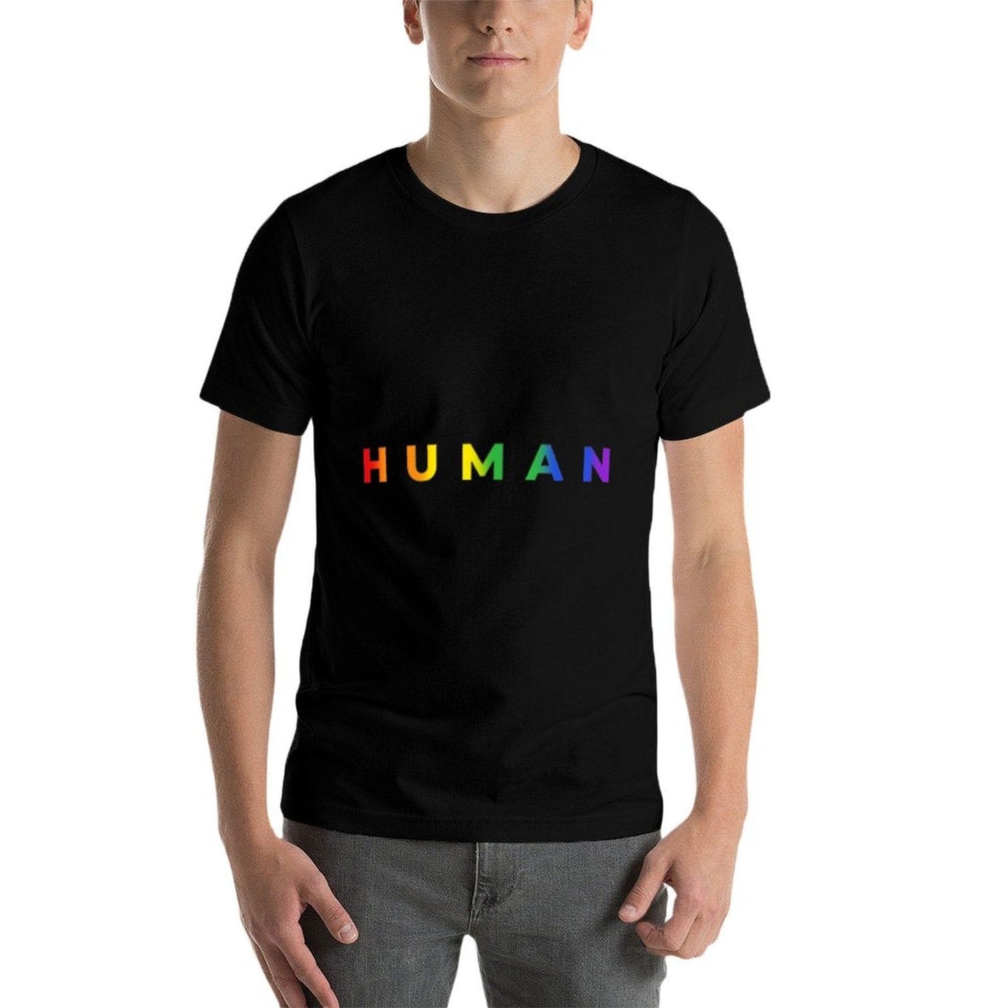 Human Rainbow Subtle Pride Month LGBT Gay Rights Equality  Classic T-Shirt