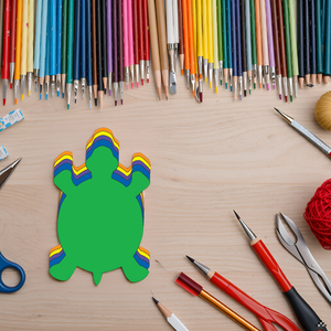 SHAPES ETC. Turtle Assorted Color Creative Cut-Outs- 5.5"