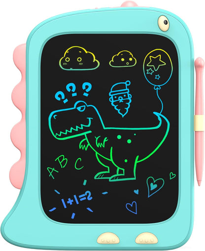 ORSEN 8.5 Inch LCD Doodle Board Tablet Toy - Green Dinosaur Drawing Pad for Kids 2-6 Years Old - Christmas and Birthday Gifts