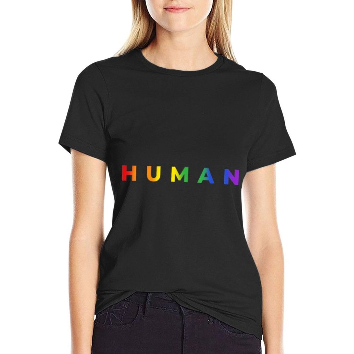 Human Rainbow Subtle Pride Month LGBT Gay Rights Equality  Classic T-Shirt