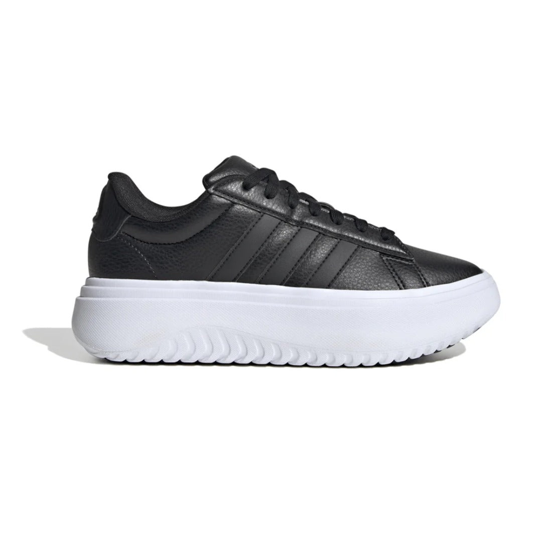 adidas Women's Grand Court Platform (Core Black / Core Black / Carbon)