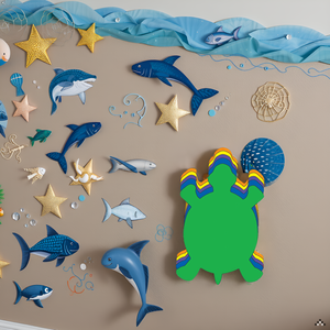 SHAPES ETC. Turtle Assorted Color Creative Cut-Outs- 5.5"