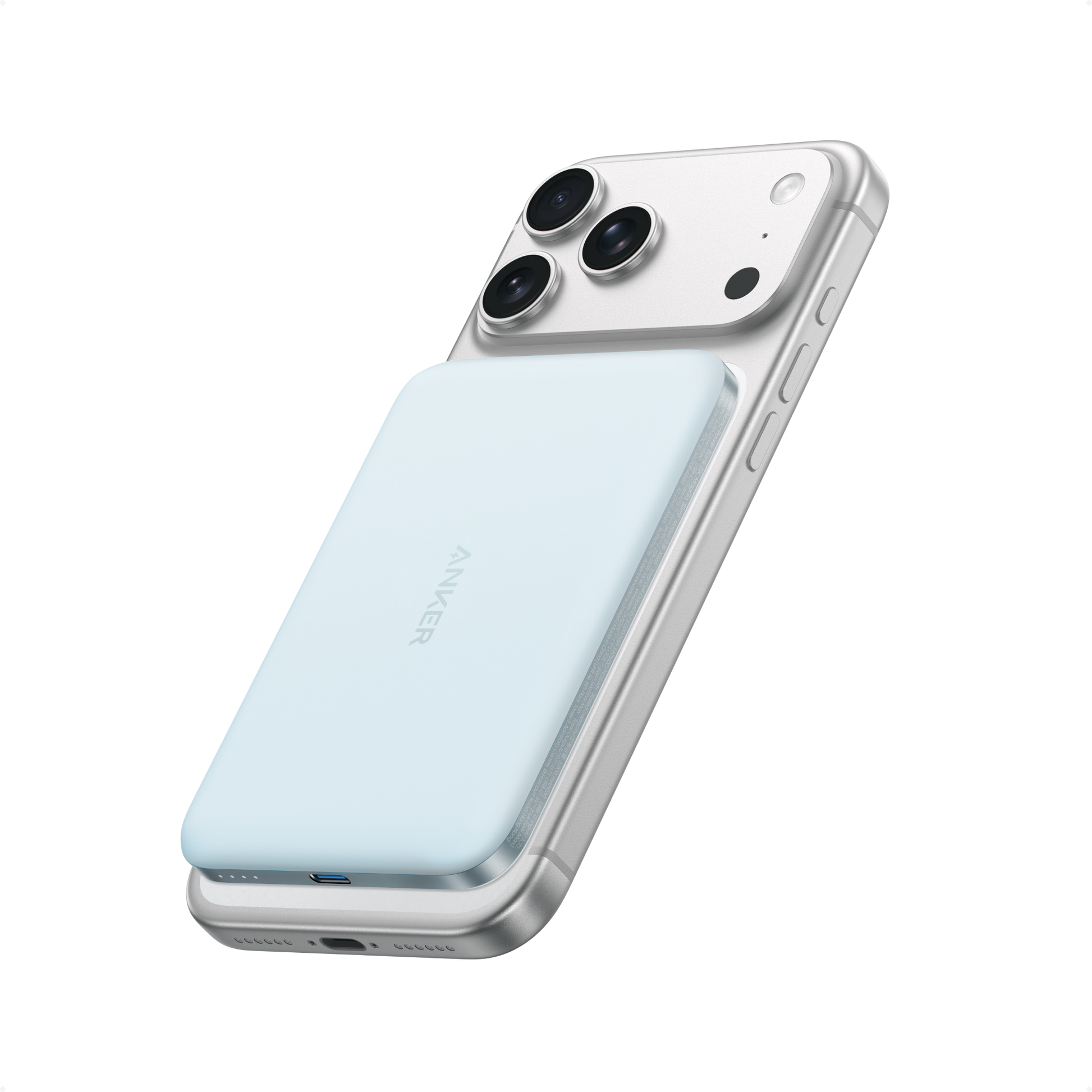 Black Anker Nano Power Bank 5K with MagGo and Slim design, compact portable charger on a white background.