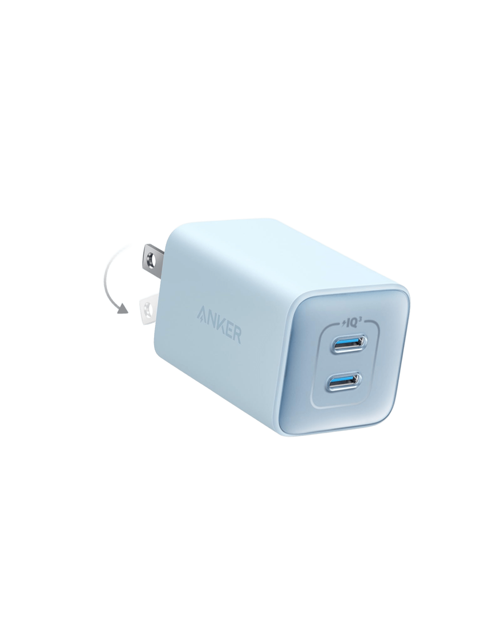 Anker 523 Nano 3 charger in black with compact design and 47W power output for fast device charging.