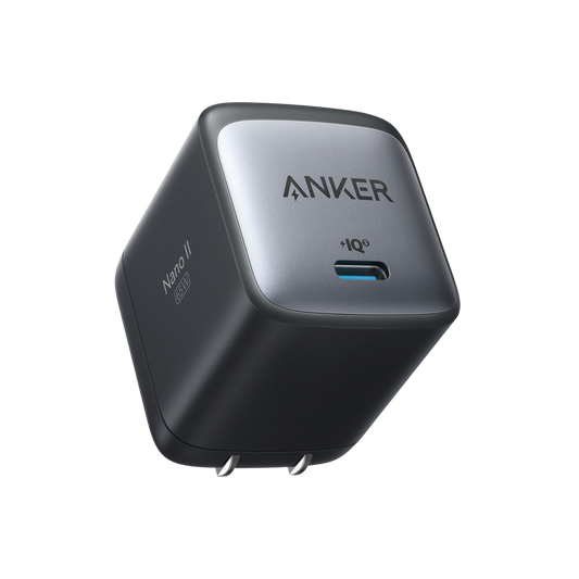 Anker 715 Nano II 65W charging adapter with compact design and USB-C port for fast device charging.