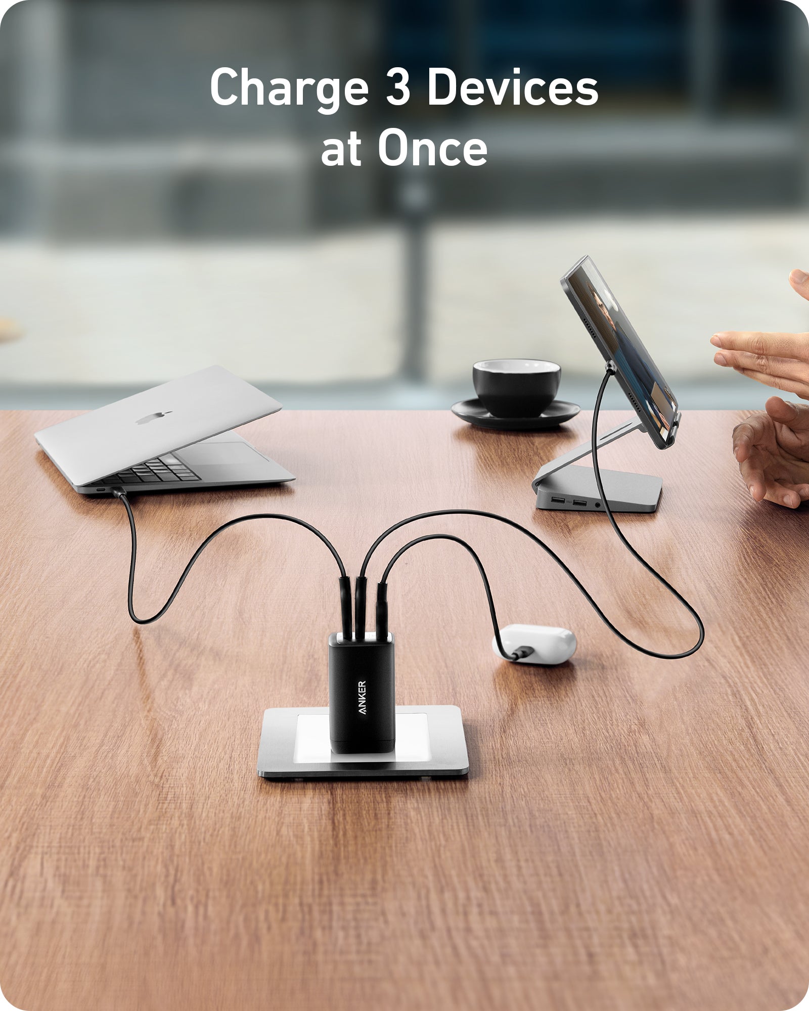 Anker 735 Nano II 65W charging-only black wall charger, 2-pack, compact design for fast device charging.