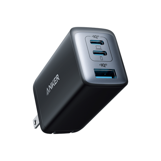 Anker 735 Nano II 65W charging device with compact design and USB-C port for fast charging of compatible devices.