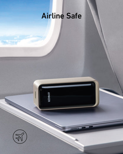 Anker Prime Power Bank 20K 200W in black, compact portable charger for fast device charging, charging only, sleek design