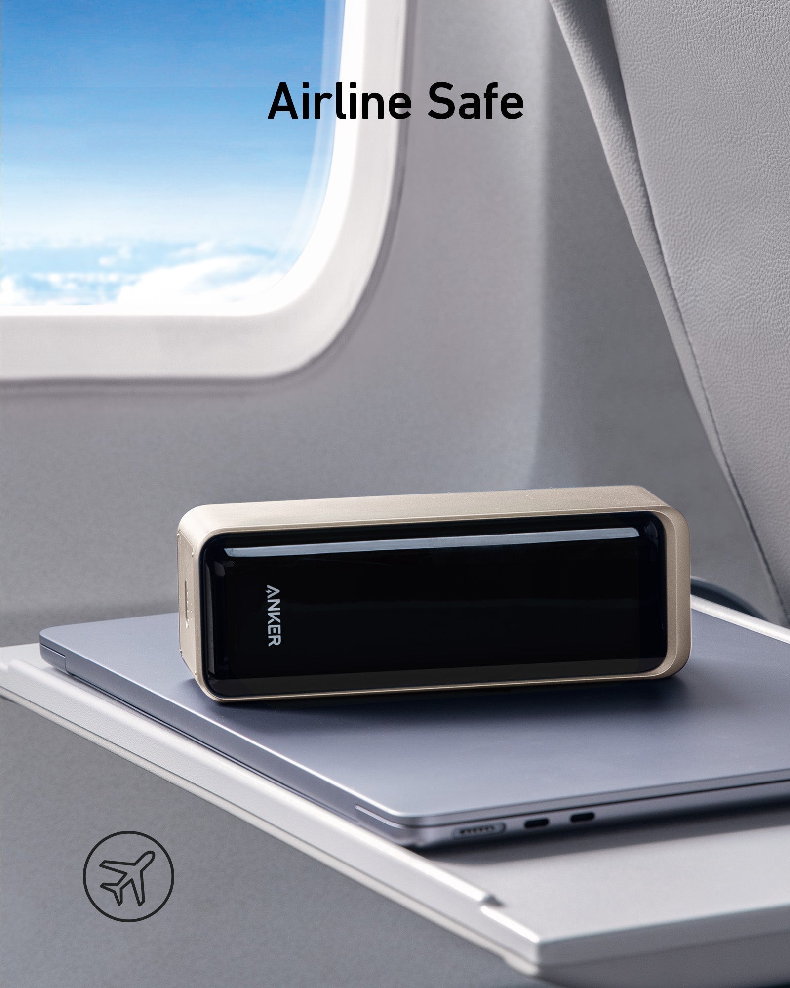 Anker Prime Power Bank 27K 250W in black, portable charging device with multiple ports for fast device power.