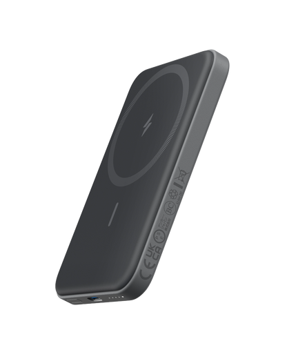Anker 621 Magnetic Battery MagGo in Interstellar Gray, portable charging device with magnetic attachment for smartphones.
