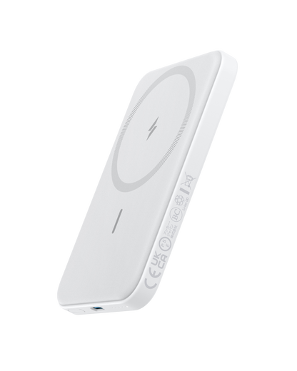 Anker 621 Magnetic Battery MagGo in interstellar gray, portable charging device with magnetic attachment for smartphones.