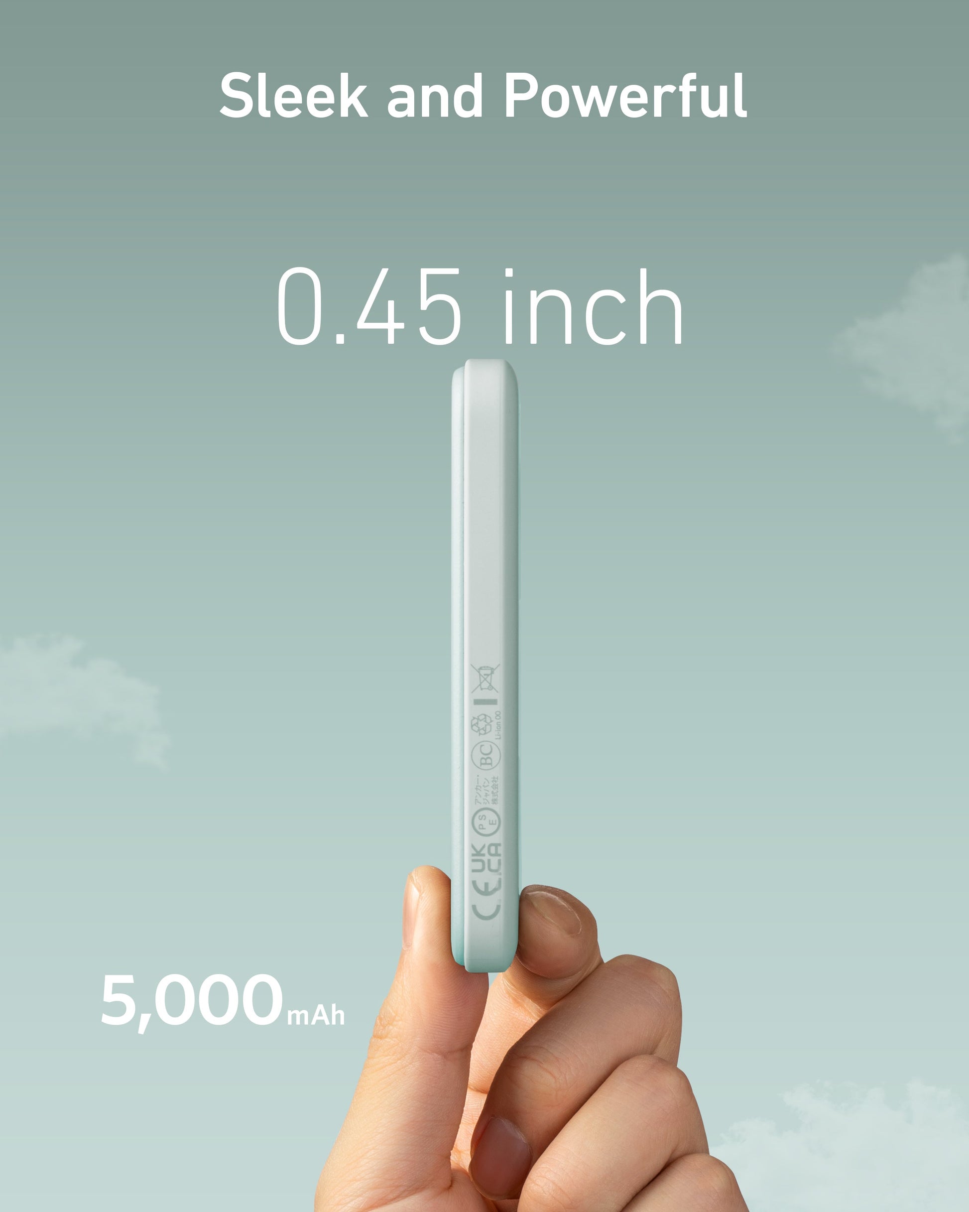 Anker 621 Magnetic Battery MagGo in Interstellar Gray, portable charging device with magnetic attachment for smartphones.