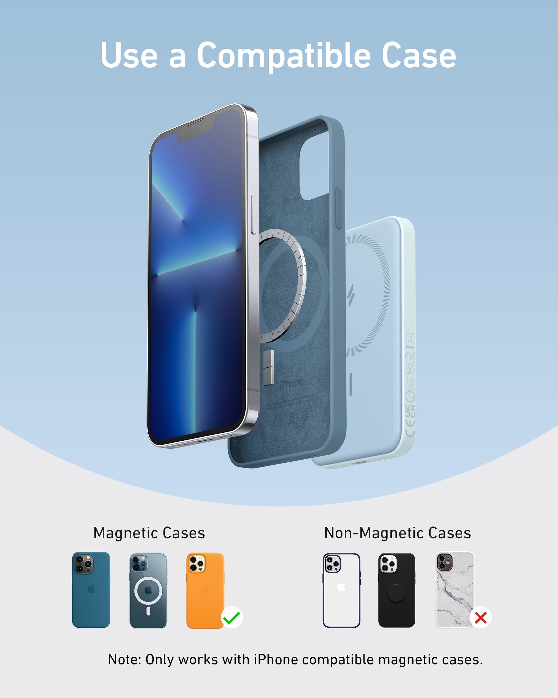 Anker 621 Magnetic Battery MagGo in interstellar gray, compact charging device with magnetic attachment for compatible devices.