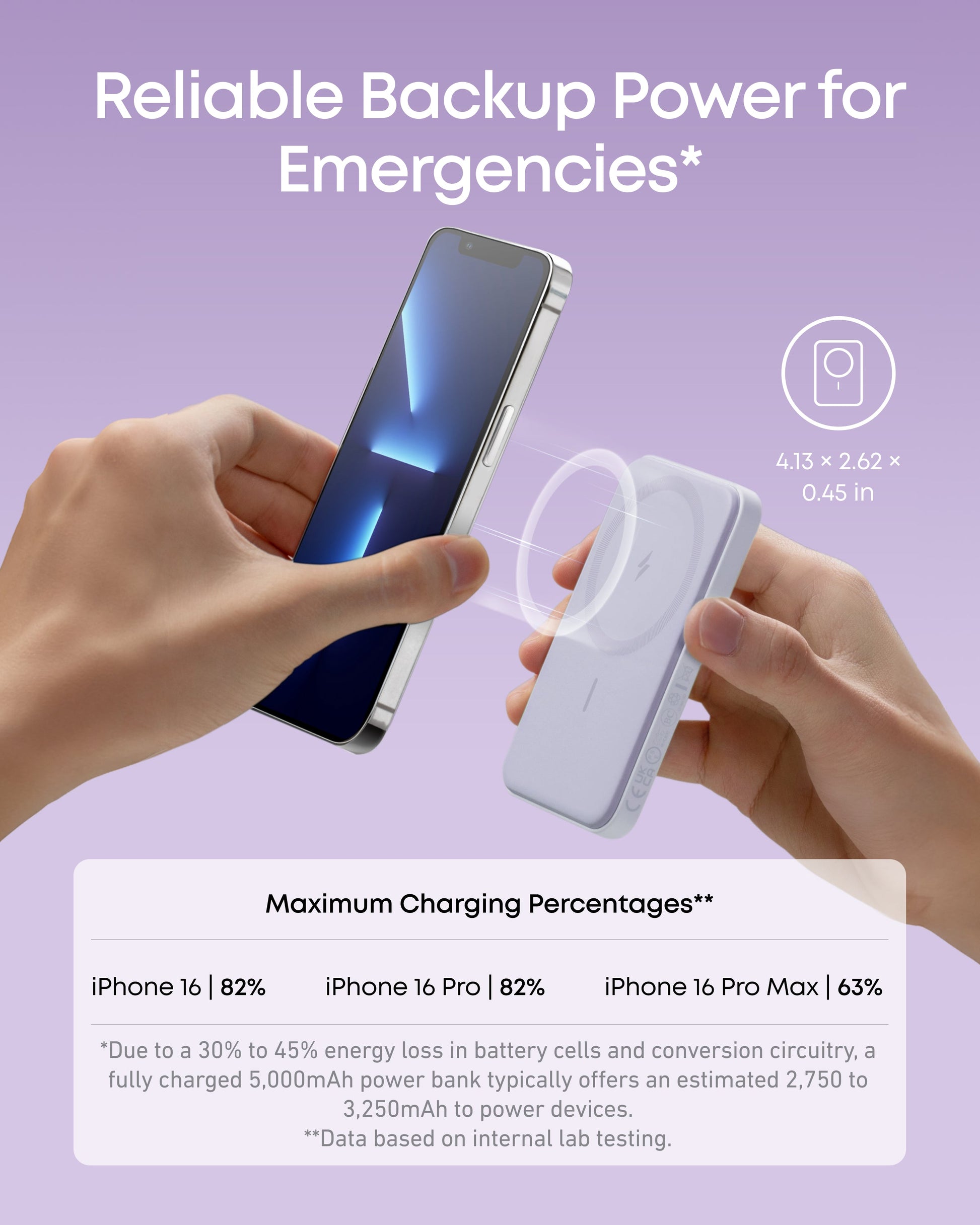 Anker 621 Magnetic Battery MagGo in interstellar gray, compact portable charging device with magnetic attachment.