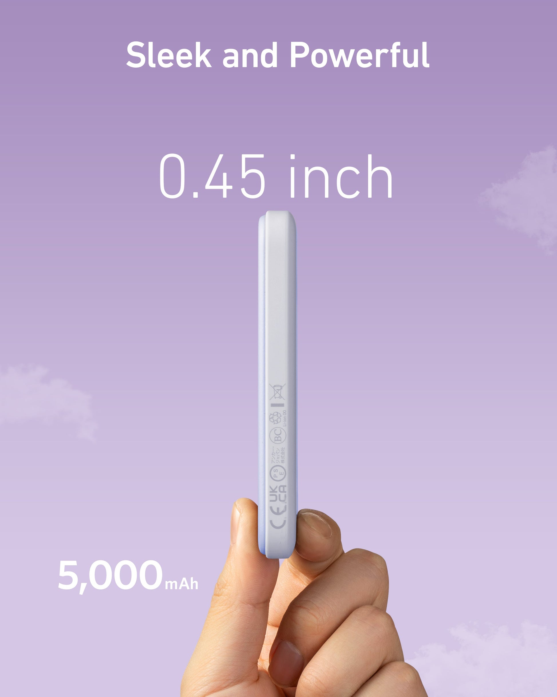 Anker 621 MagGo Magnetic Battery pack in interstellar gray for portable charging, shown with attached magnetic connector.