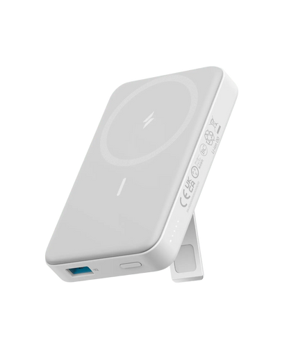 Anker 633 Magnetic Battery charging device in interstellar gray with a sleek, compact design and magnetic connection for easy use.