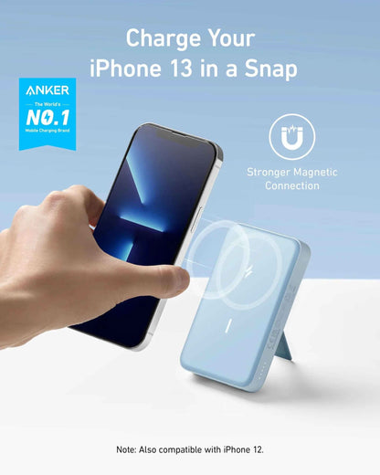 Anker 633 Magnetic Battery charging device in interstellar gray with magnetic connector and sleek design.