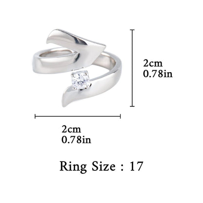 Artisan Asymmetric Diamond Ring Edgy Glamour for Standout Moments (MAC282)