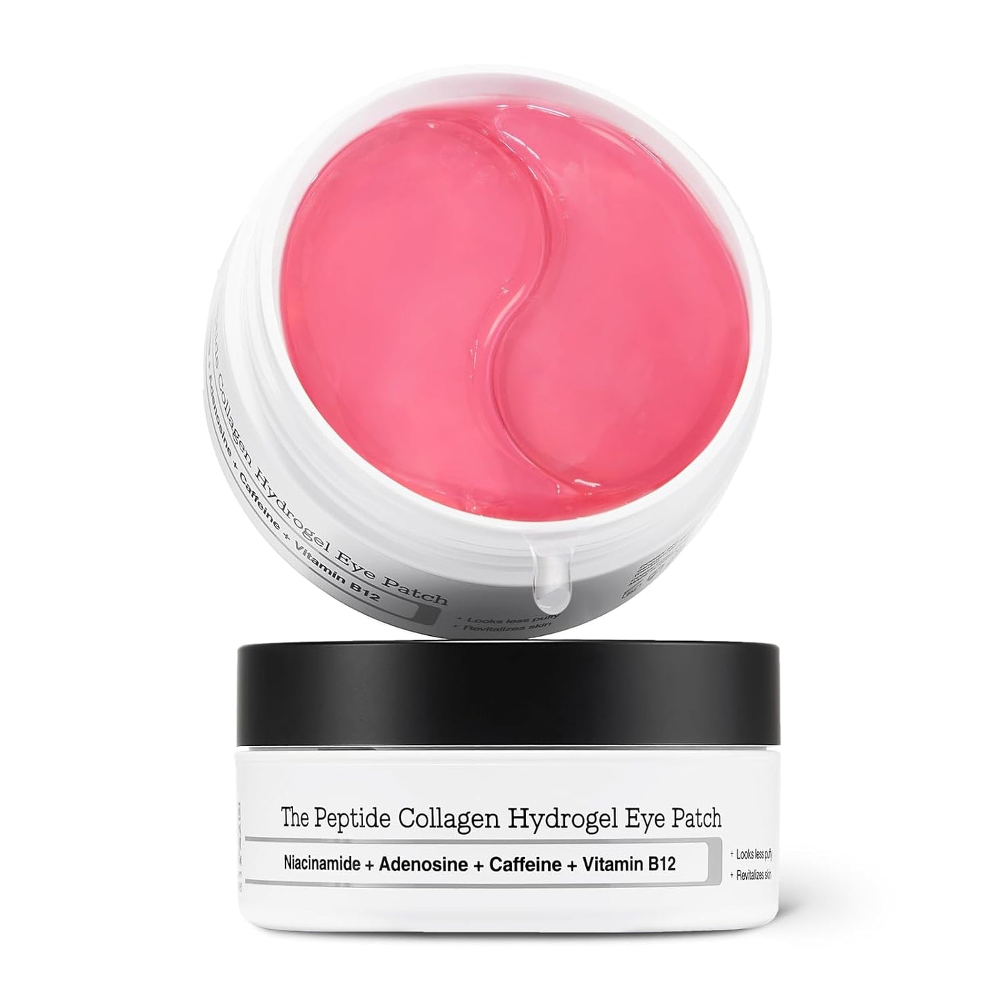 Cosrx The Peptide Collagen Hydrogel Eye Patch lying flat, showing the transparent hydrogels designed to reduce puffiness and fine lines.