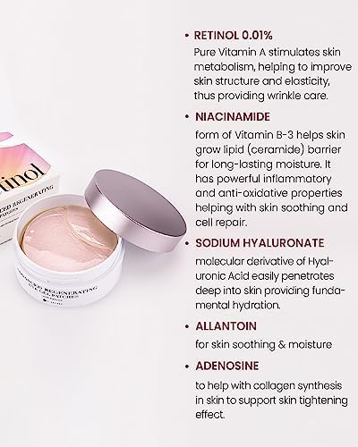 AsiaBeautyMall K-Secret Advanced Regenerating Eye Gel Patches, soothing eye mask with gel patches for eye area rejuvenation.