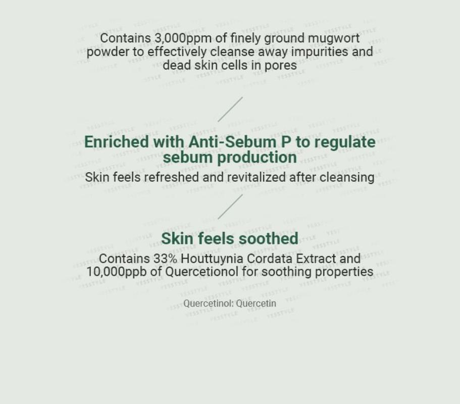 ANUA Heartleaf Quercetinol Pore Deep Cleansing Foam face cleanser with a tube and pump dispenser, showing fresh, clean skin.
