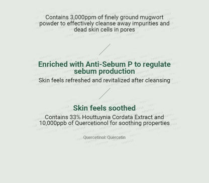 ANUA Heartleaf Quercetinol Pore Deep Cleansing Foam face cleanser with a tube and pump dispenser, showing fresh, clean skin.
