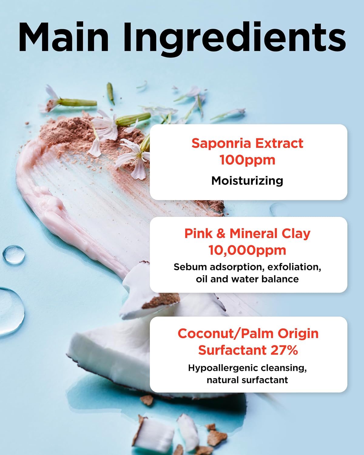 TocoBo Coconut Clay Cleansing Foam by AsiaBeautyMall, face cleanser with coconut and clay for gentle skin cleansing.