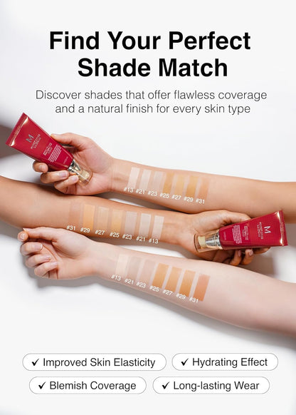Missha M Perfect Cover BB Cream #27 Honey Beige in a foundation tube, showcasing smooth, natural skin tone coverage