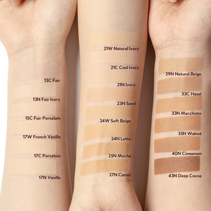 TIRTIR Mask Fit Red Cushion 23N Sand foundation in a full-size 18g compact, featuring a smooth, natural finish.