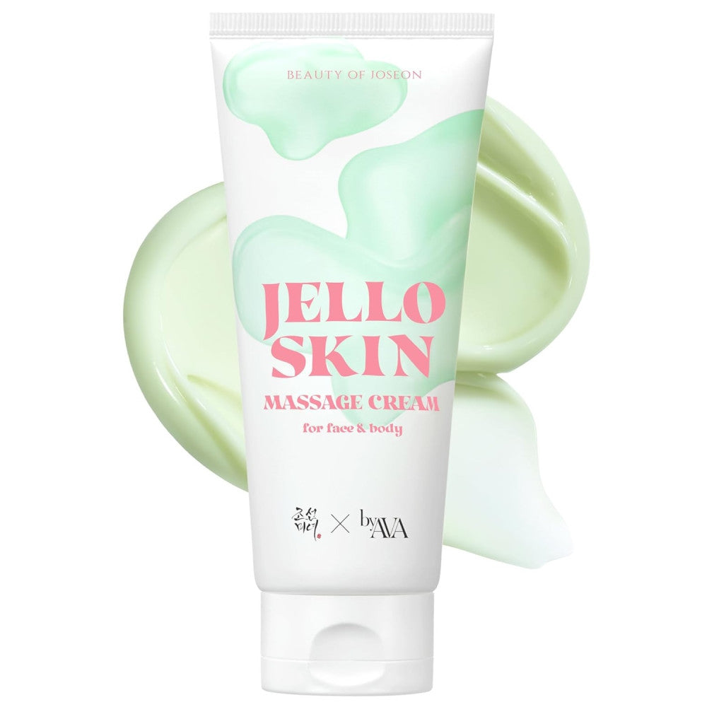 Beauty of Joseon Jello Skin Massage Cream from AsiaBeautyMall, creamy texture with herbal ingredients for soothing facial massage