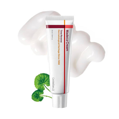 Centellian24 Madeca Cream Time Reverse moisturizer in a jar, showcasing its smooth, hydrating texture and premium skincare packaging.