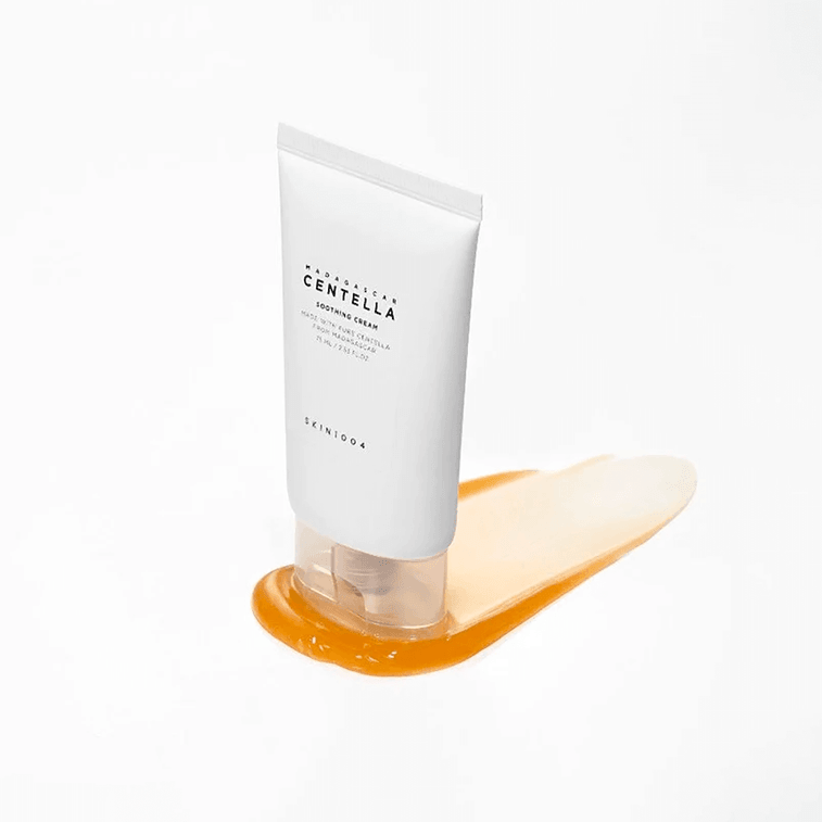 SKIN1004 Madagascar Centella Soothing Cream moisturizer with natural ingredients, in a jar, ideal for calming and hydrating skin
