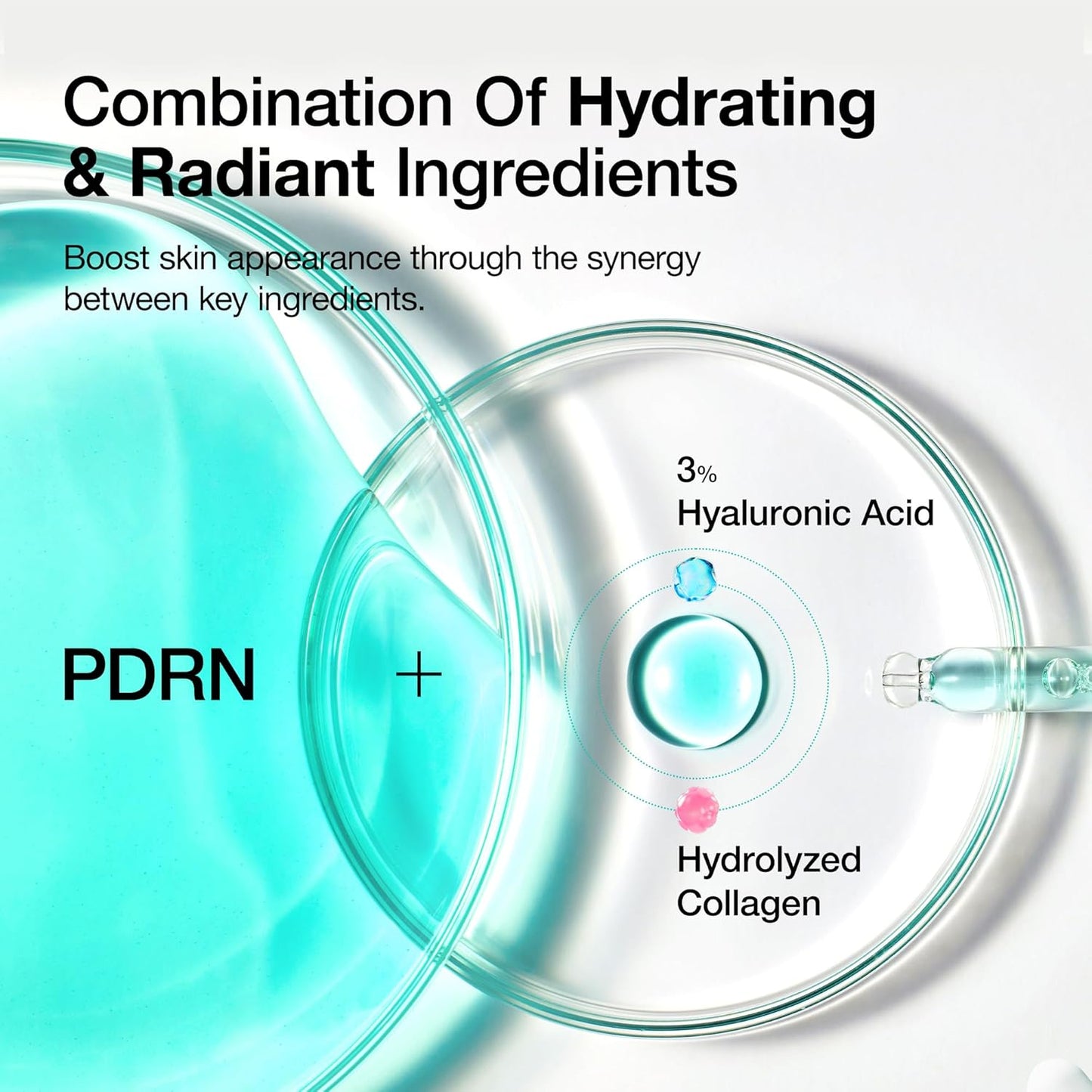 ANUA PDRN Hyaluronic Acid Capsule 100 Serum in a clear bottle with a white dropper cap, designed for skincare hydration.