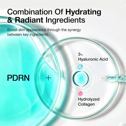 ANUA PDRN Hyaluronic Acid Capsule 100 Serum in a clear bottle with a white dropper cap, designed for skincare hydration.