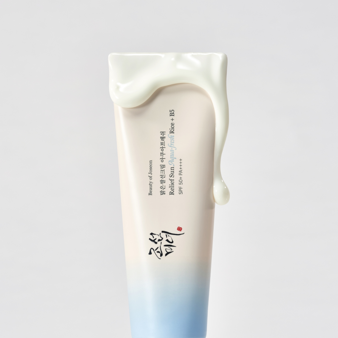 Beauty Of Joseon Relief Sun Aqua-Fresh Rice + B5 Sunscreen SPF 50+ PA++++, lightweight sunscreen with rice and B5 for skin protection
