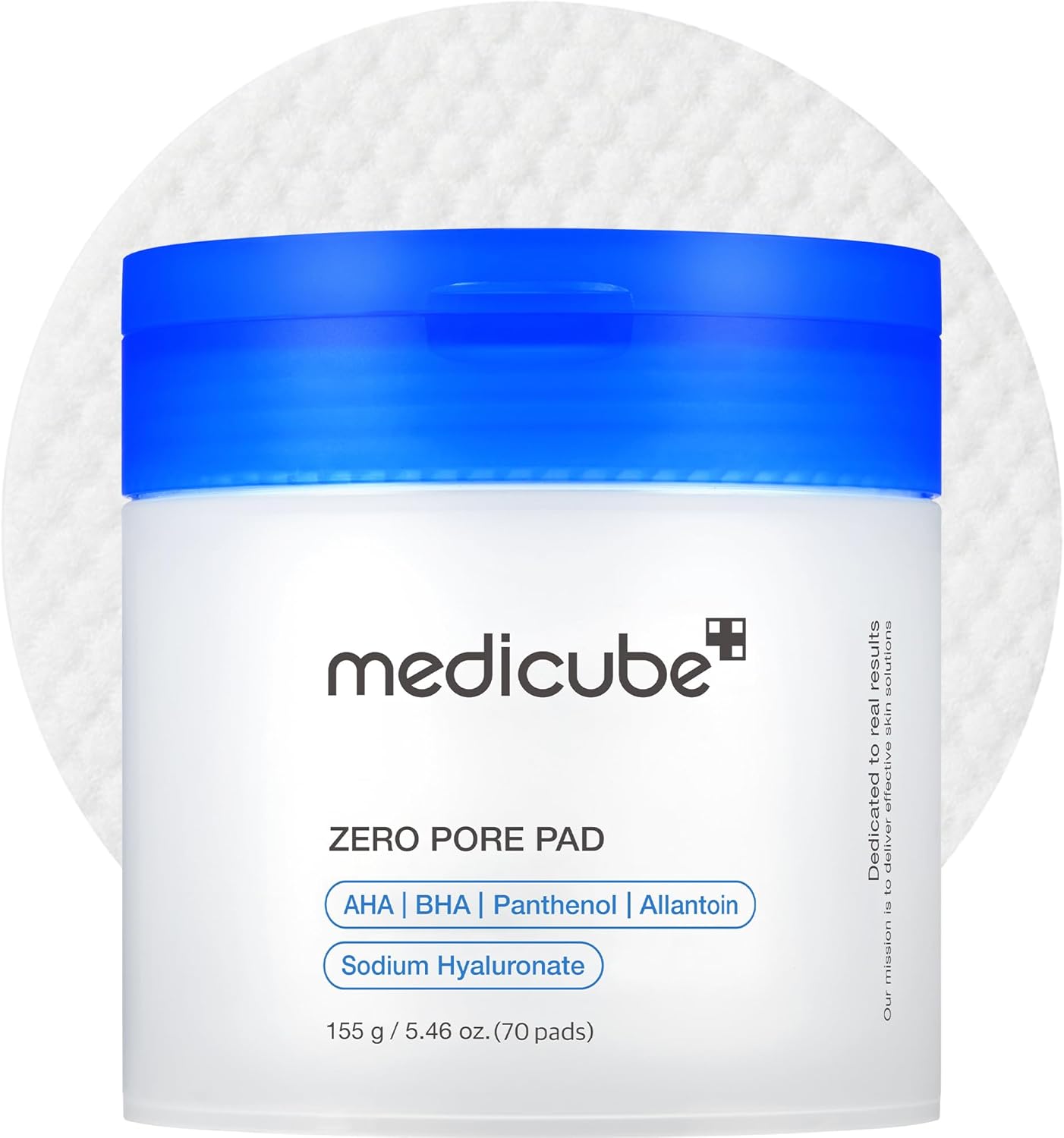Medicube Zero Pore Pad 2.0 toner lotion with 70 pads for pore tightening and skin refining, designed for clear, smooth skin.