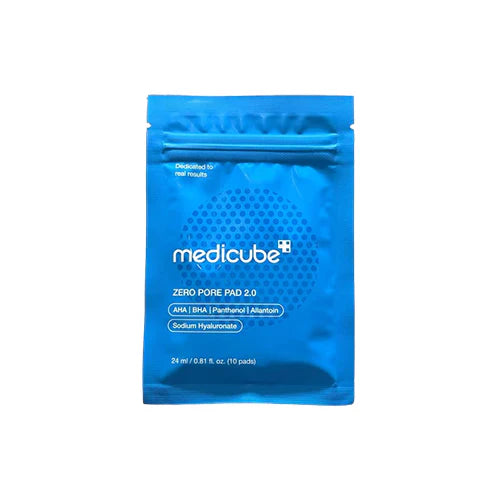 Medicube Zero Pore Pad 2.0 toner lotion with 70 pads, designed to help reduce pores and clarify skin.