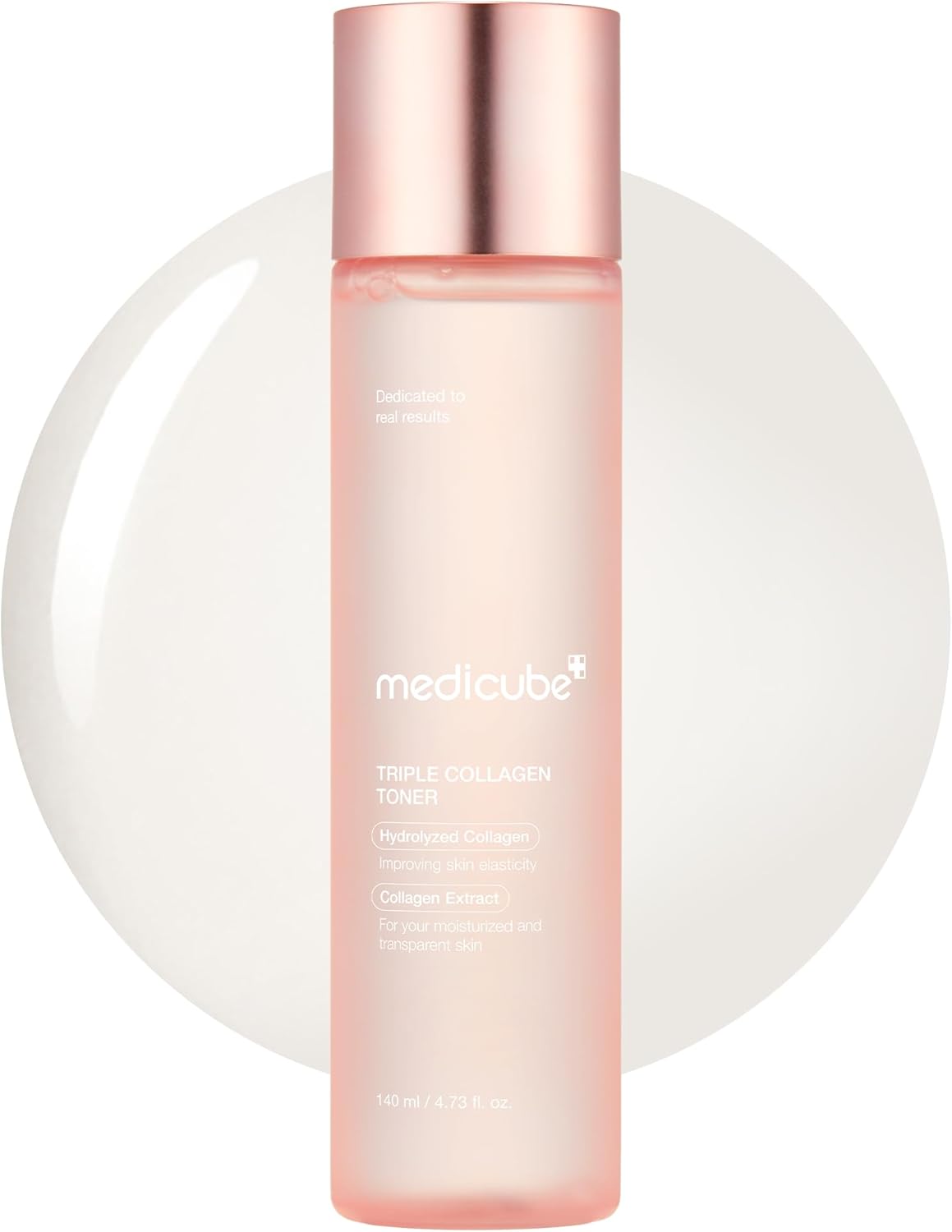 Medicube Triple Collagen Toner lotion from AsiaBeautyMall, showing the bottle and product label on a white background.