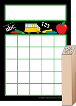 SHAPES ETC. Progress Pad/ Stamps Set - School Days