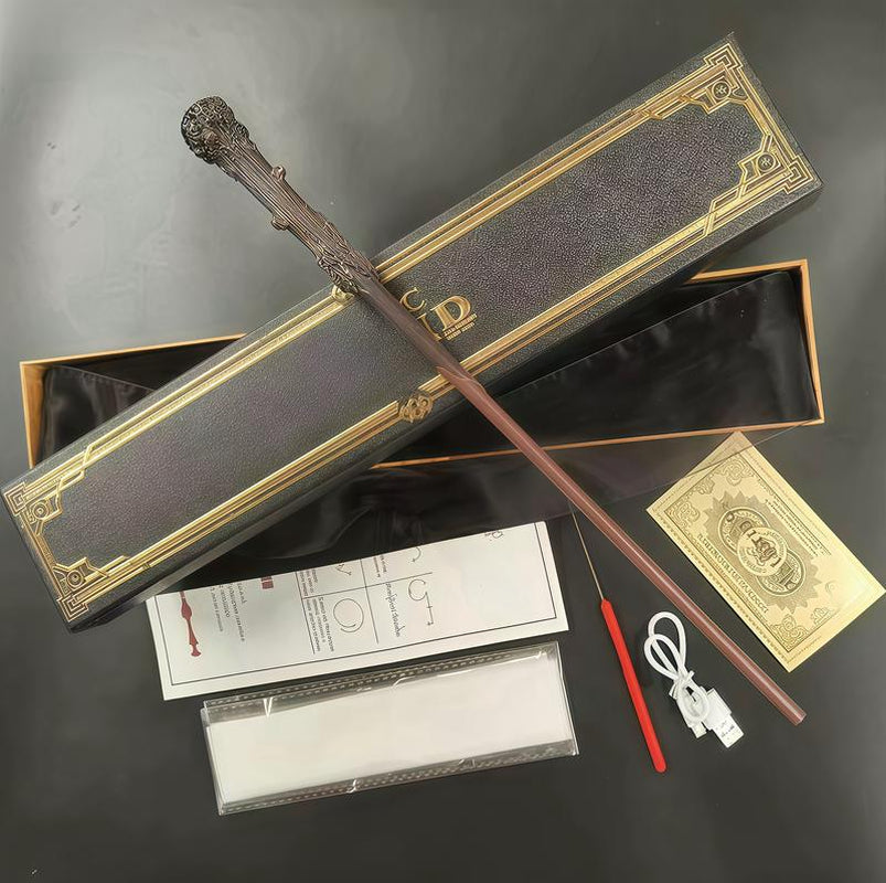 Magic Wand Real Magic Wand Amazing Effect Reproduction Halloween Role Play Tools Stick Costume Role Play Party Dumbledore Props