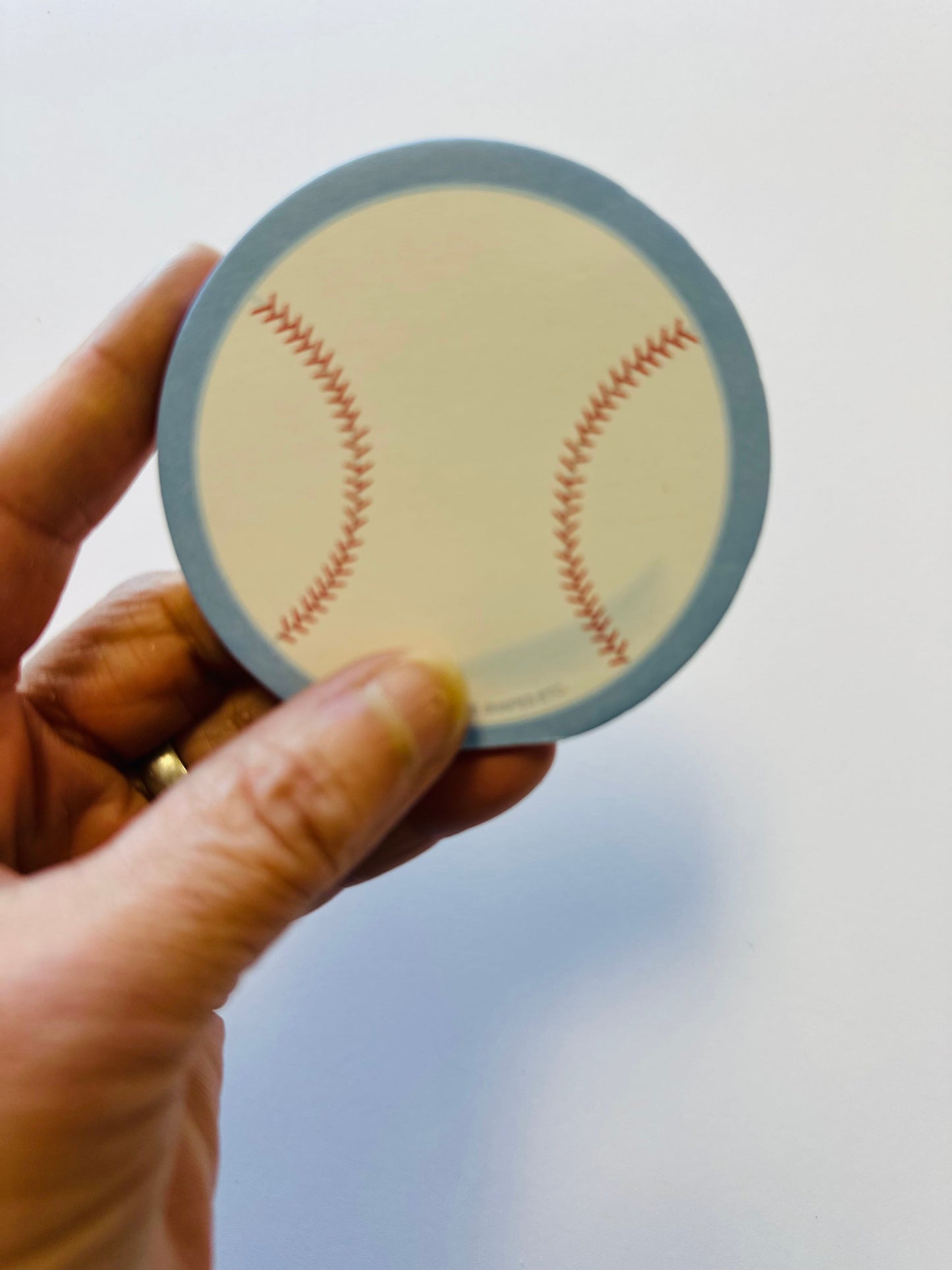 SHAPES ETC. Mini Notepad - Baseball