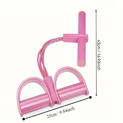 BazaarBox upgraded pedal resistance band for ankle stretching and fitness exercises, shown in a natural setting.