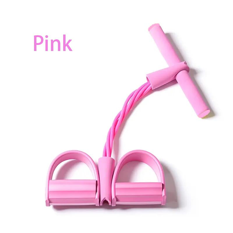 BazaarBox upgraded pedal resistance band for ankle stretching and fitness, shown in use for strength and flexibility exercises.